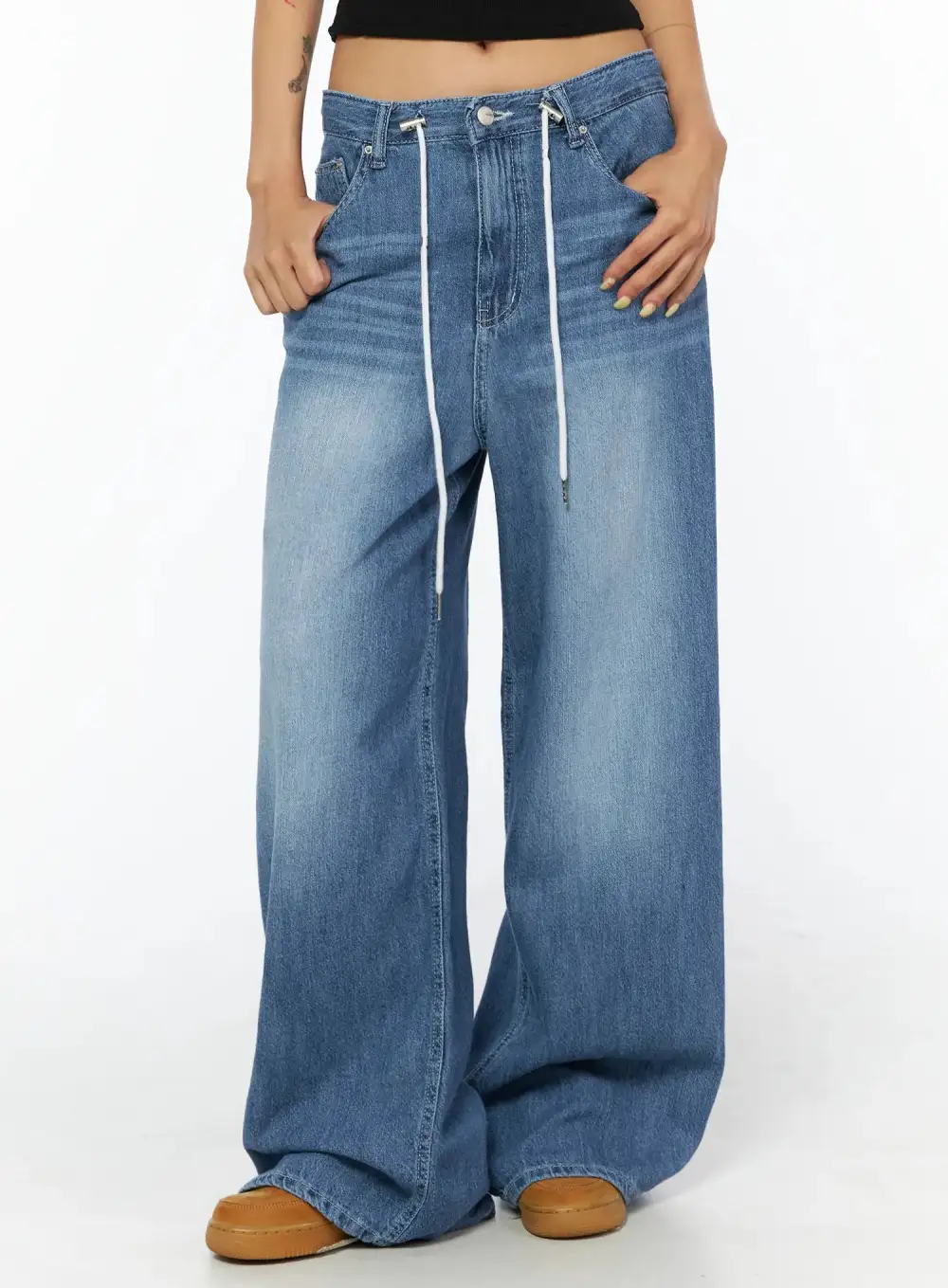 Double String Baggy Jeans
