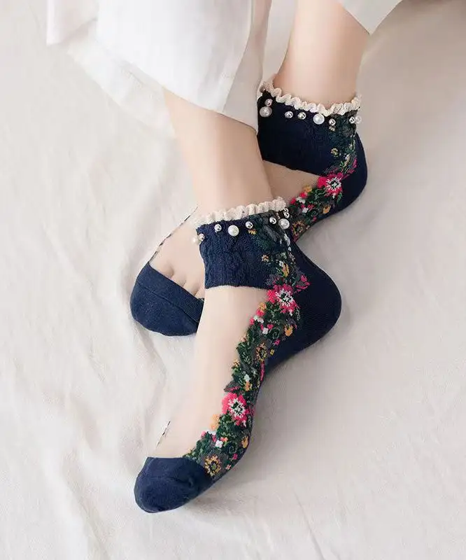 Japanese Korean Pearl Socks