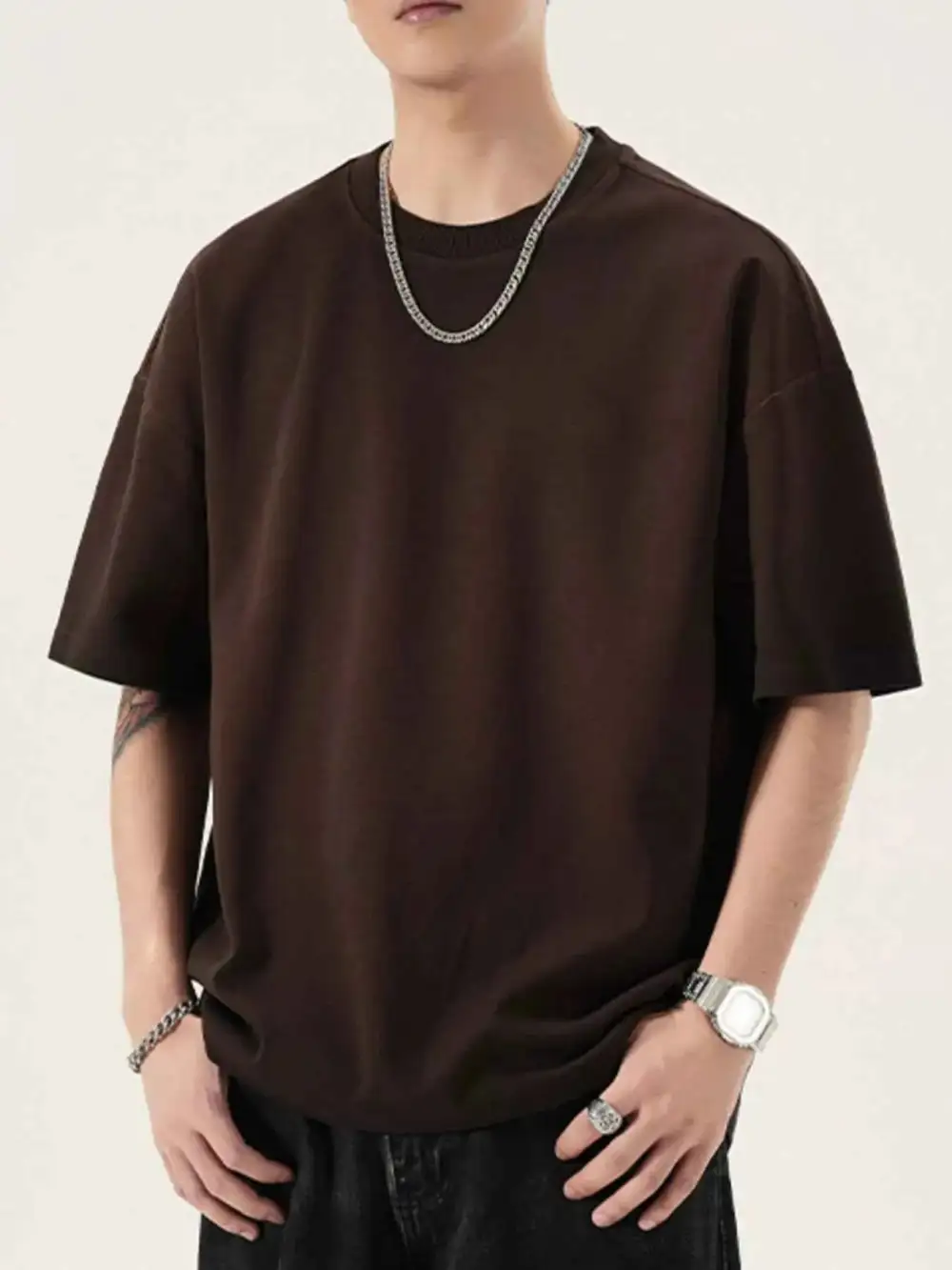 Oversized Round Neck T-Shirt