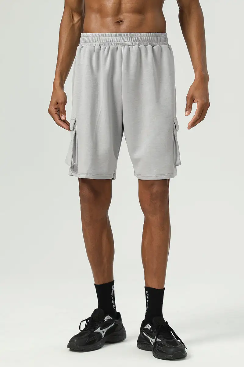 Quick Dry Drawstring Reflective Detail Athletic Shorts