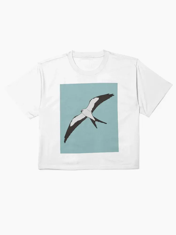 Bird Print Loose Women'S Pure Cotton T-Shirt