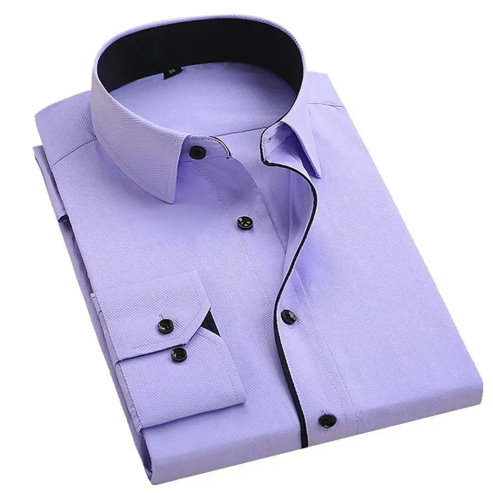 Long Sleeve Slim Fit Casual Dress Shirt