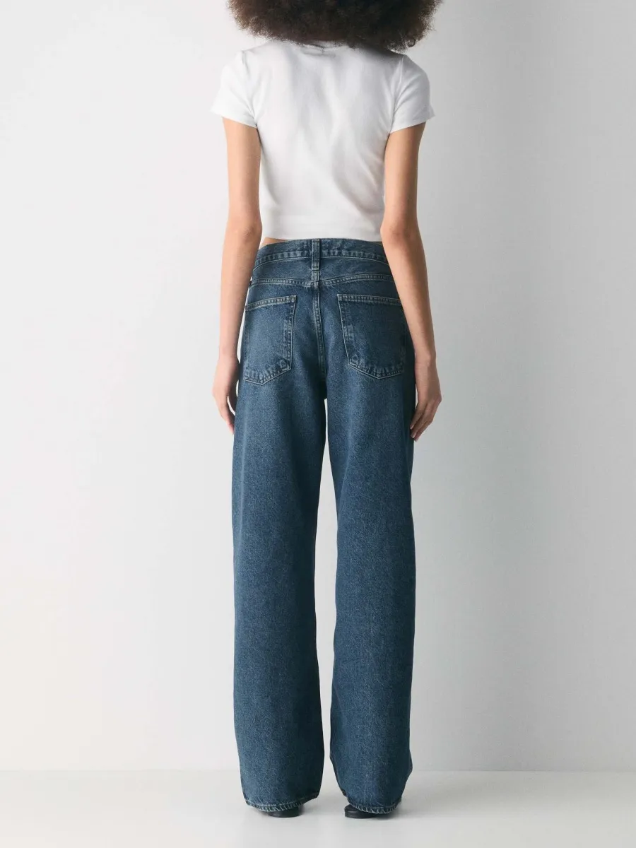 Crossover Waist Jeans
