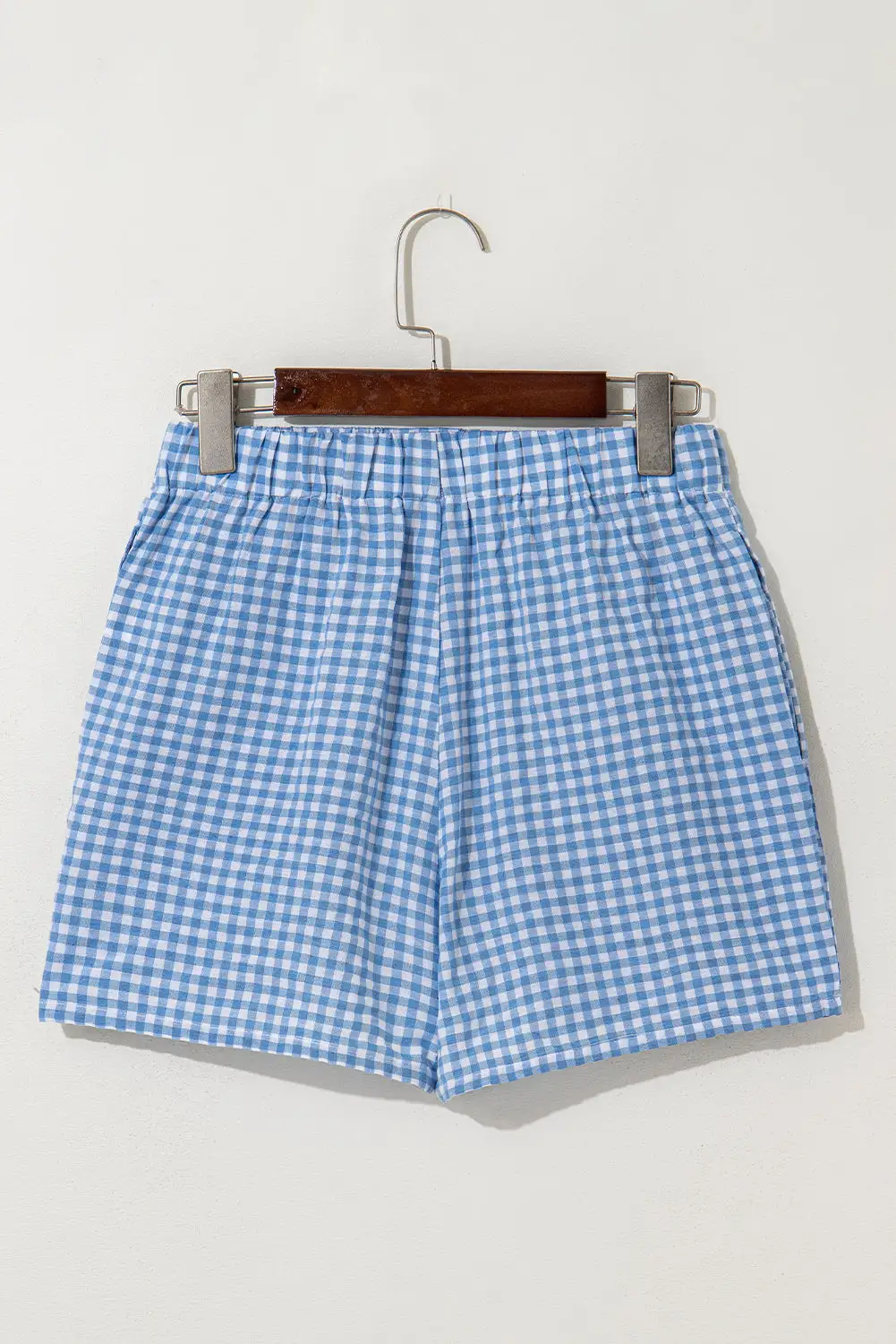 Plaid Gingham Printed High Waist Shorts