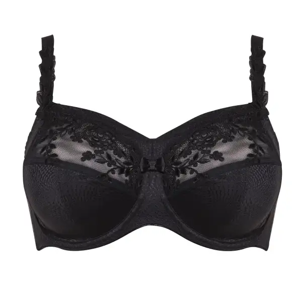Women's Full Coverage Underwire Side Support Adjustable Straps Bra