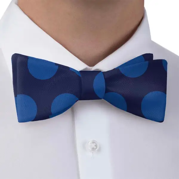 Big Polka Dots Motif Bow Tie
