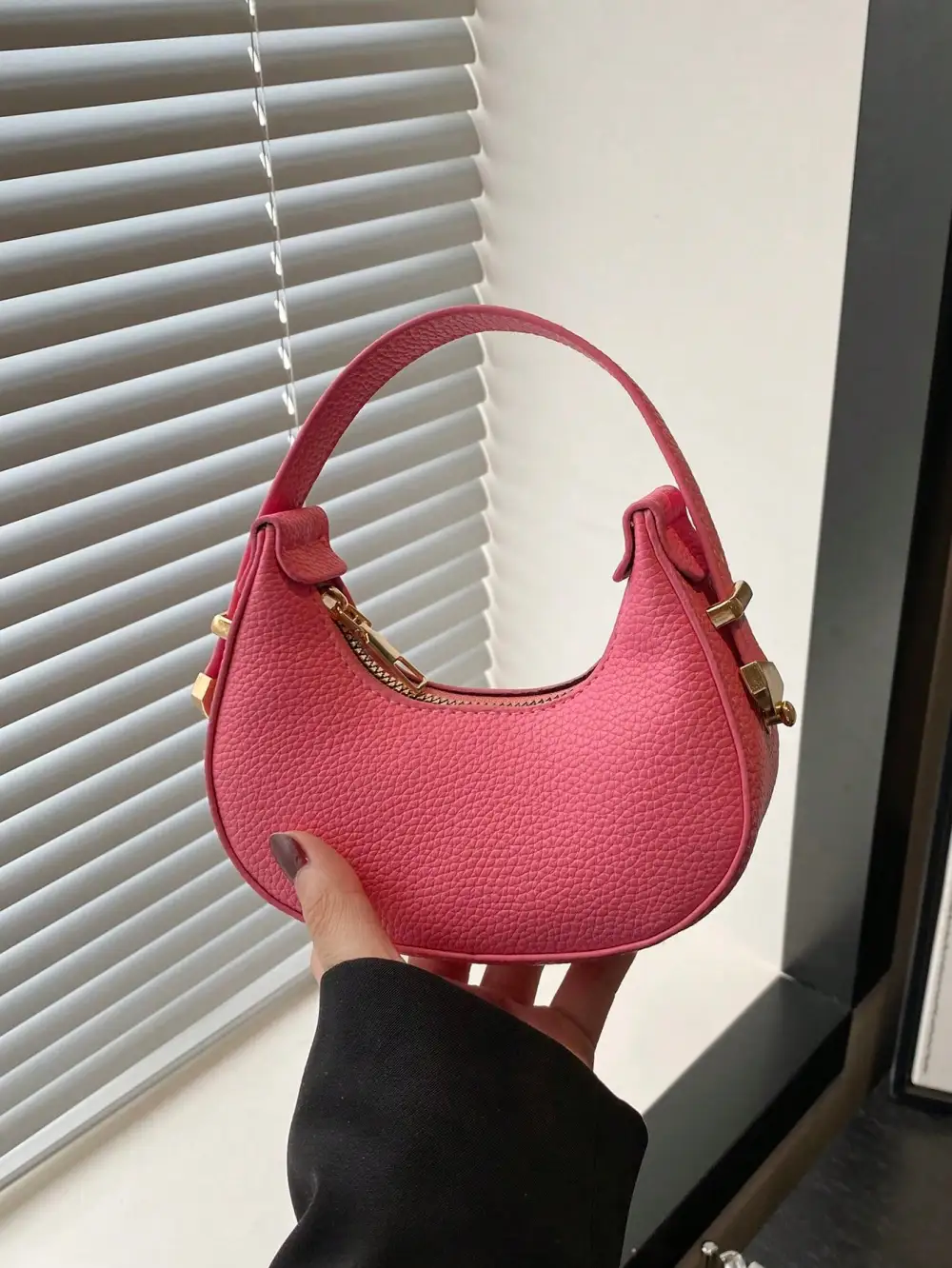 Crescent Shaped Shoulder Bag