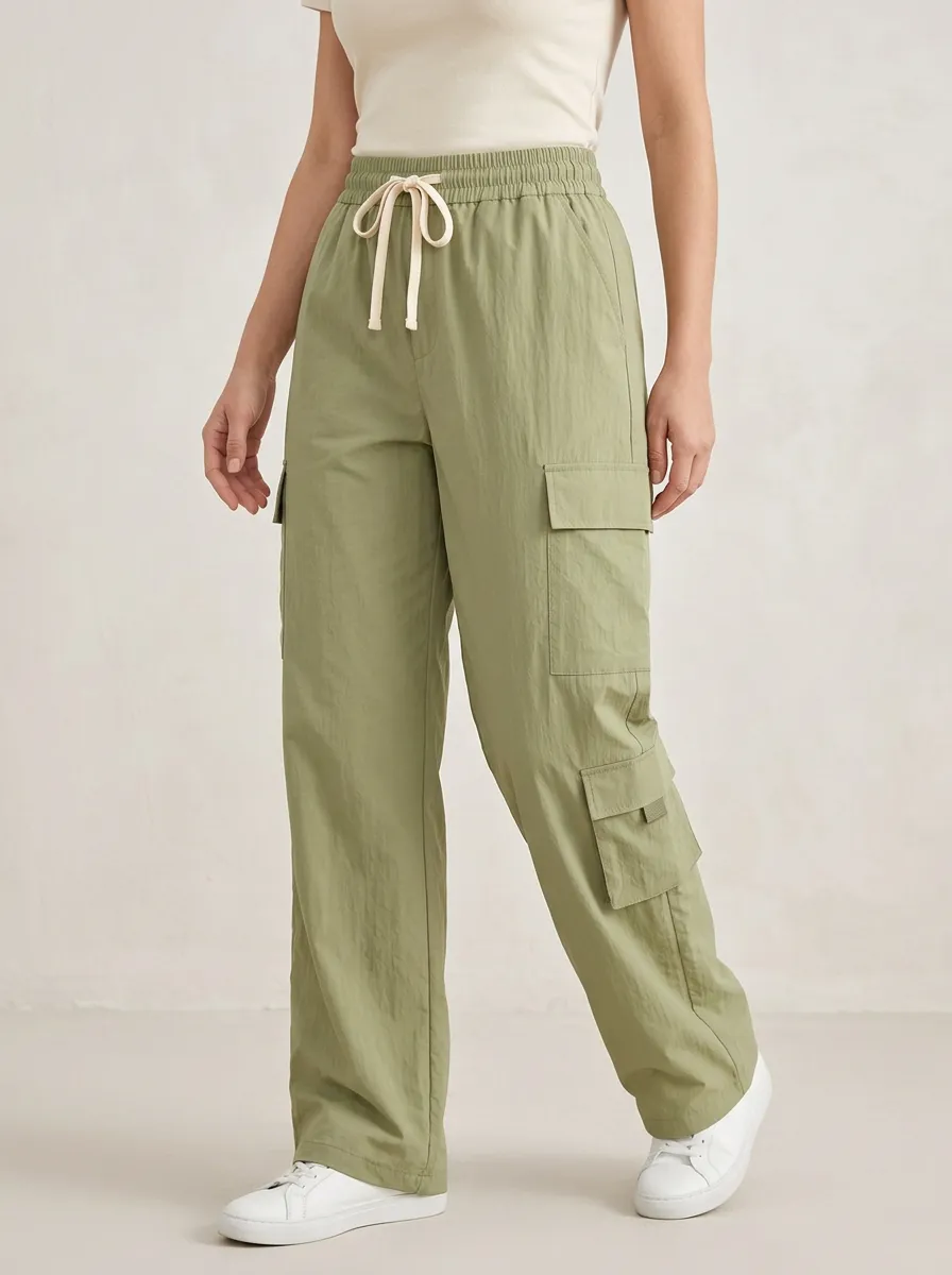 Drawstring Multi-Pocket Pocket Casual Breathable Cargo Pants