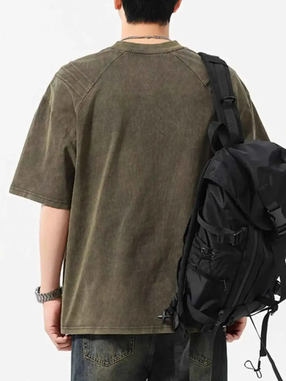 Easy Fit Round Neck Short Sleeve T-Shirt