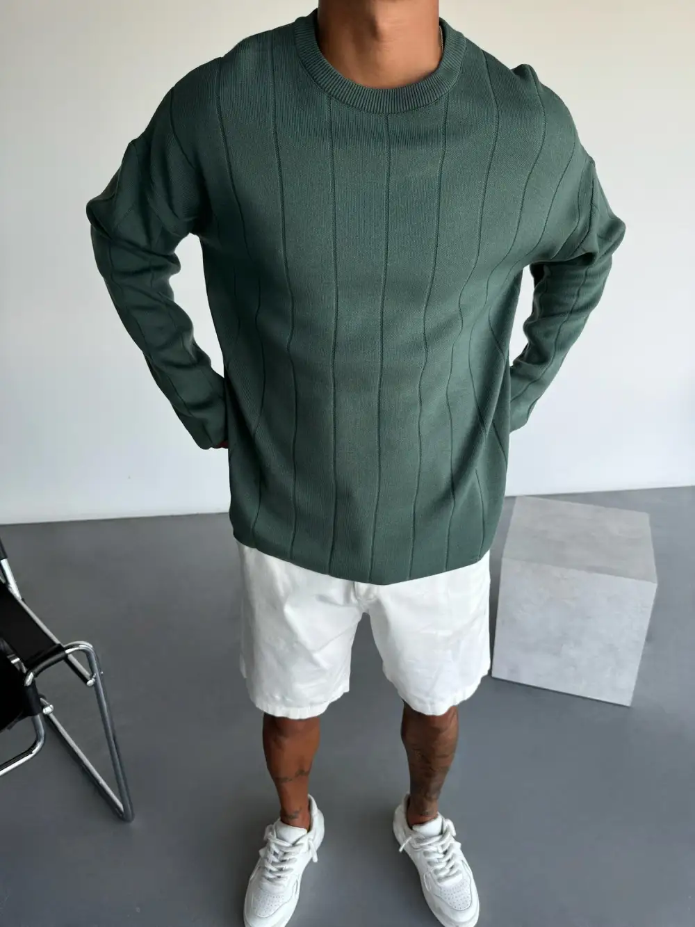 Everyday Relaxed Knit Sweatshirt