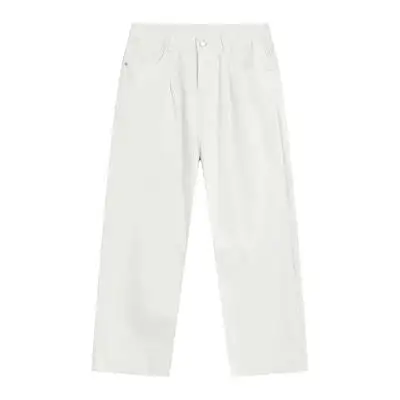 Pocket Round Neck Denim Jeans