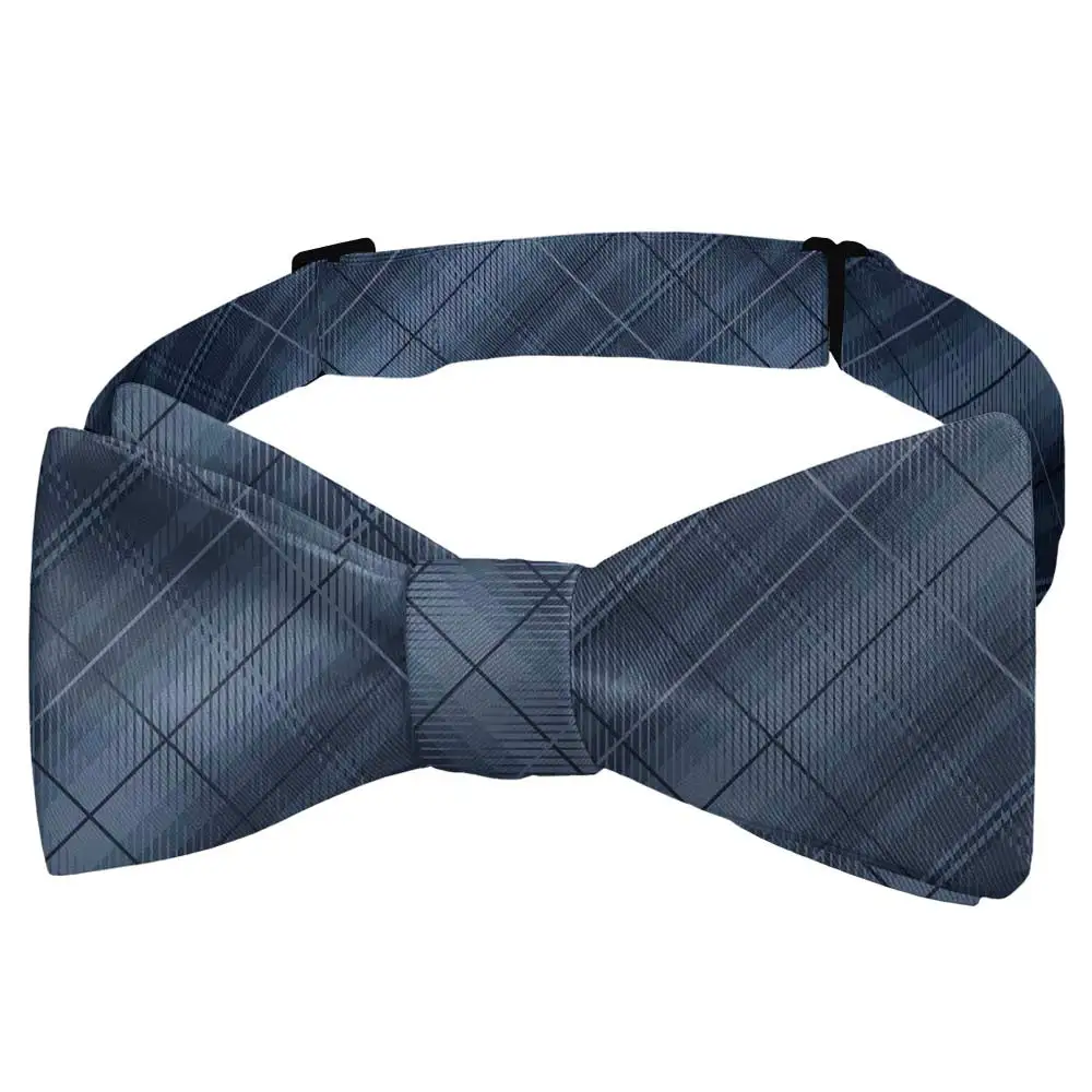 Malley Plaid Motif Bow Tie