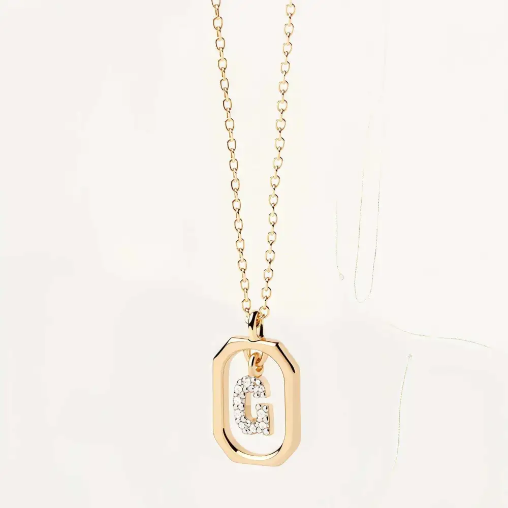 Initial Framed Necklace