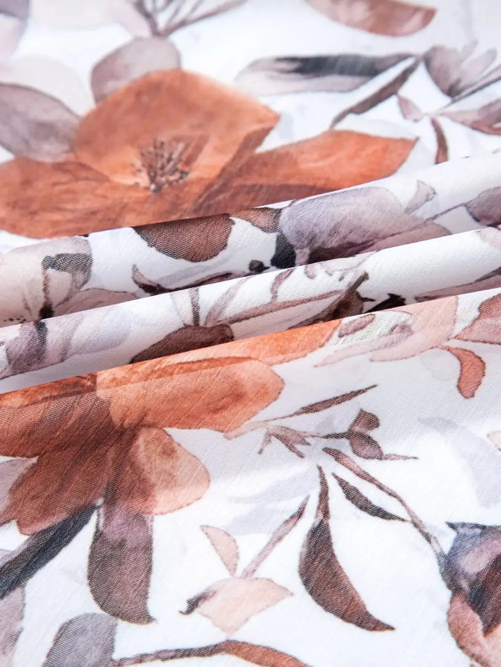 Layered Detail Floral Printed Long Sleeve Mini Dress