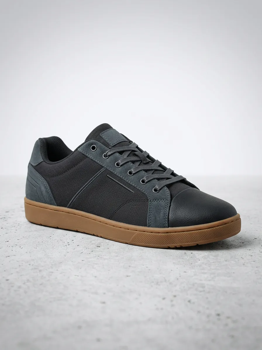 Winter-Ready Gum Sole Suede Look Winter Look Men's Casual Sneakers