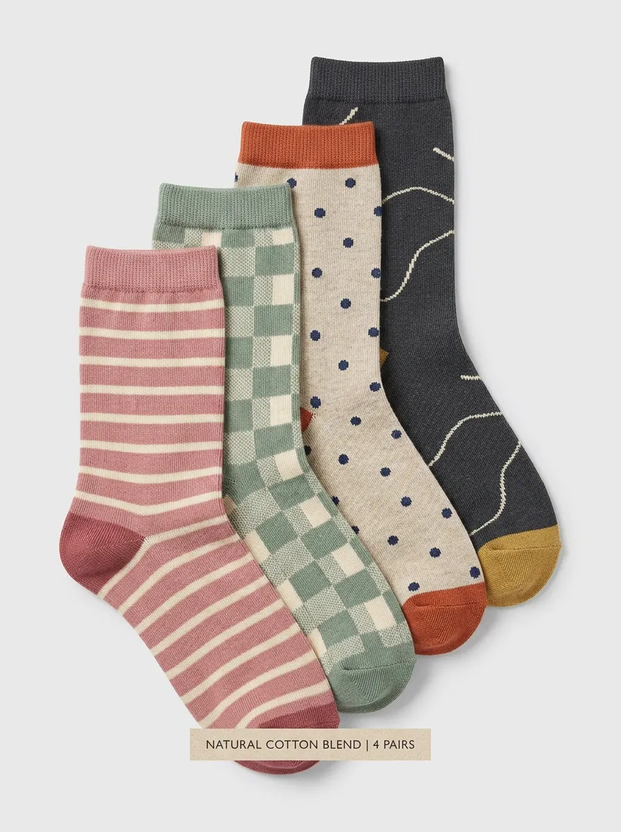 Women's Cozy Four Pair Socks