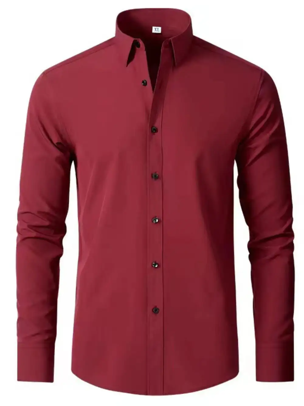 Classic Distinctive Long-Sleeve Button-Up Shirt
