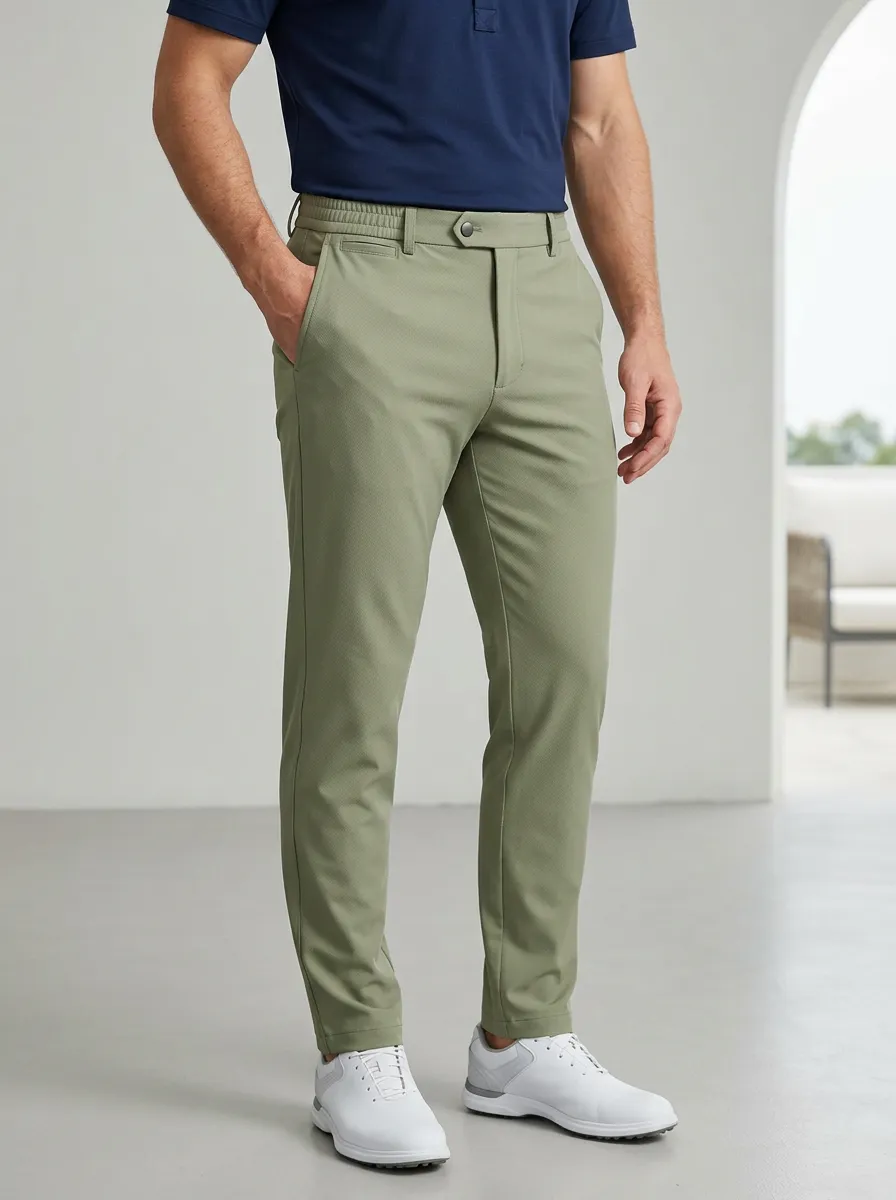 Men's Versatile Elastic-Waist Stretch Golf Pants