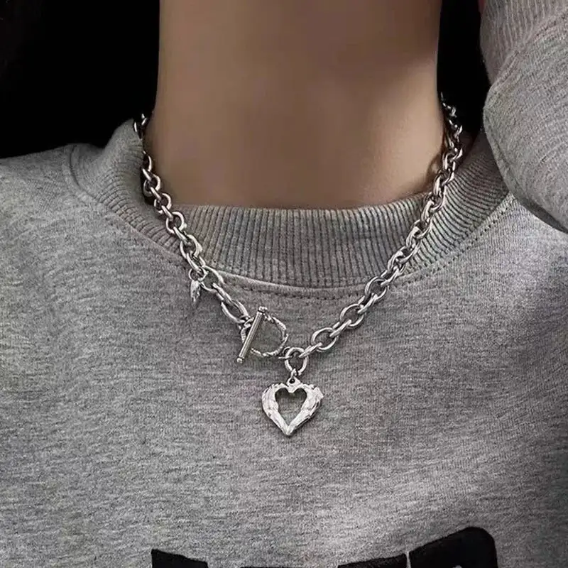 Heart Hammered Necklace