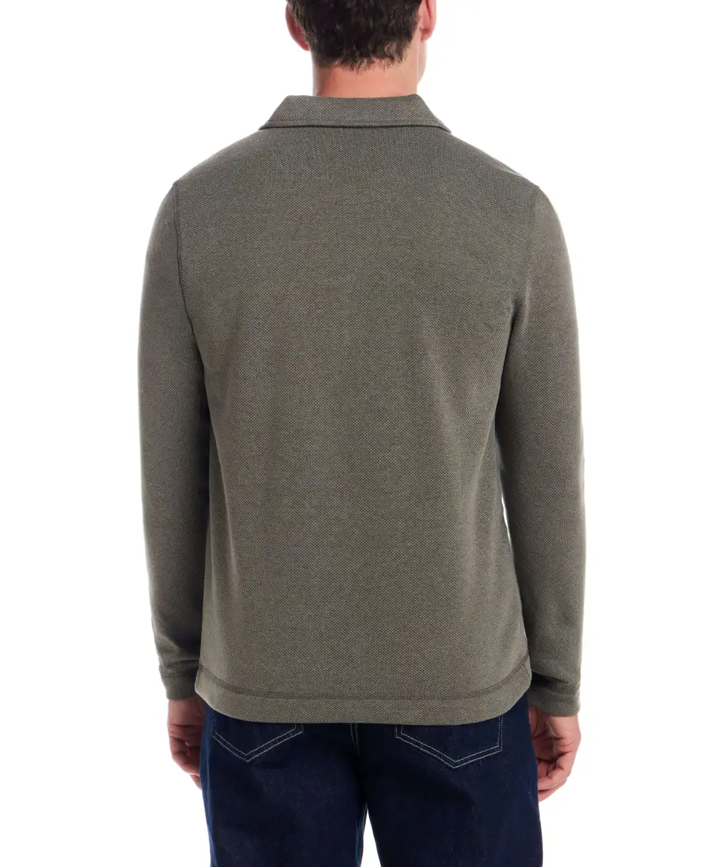 Men's Quarter Zip Mock Neck Sweater