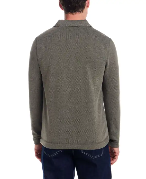 Men's Quarter Zip Mock Neck Sweater