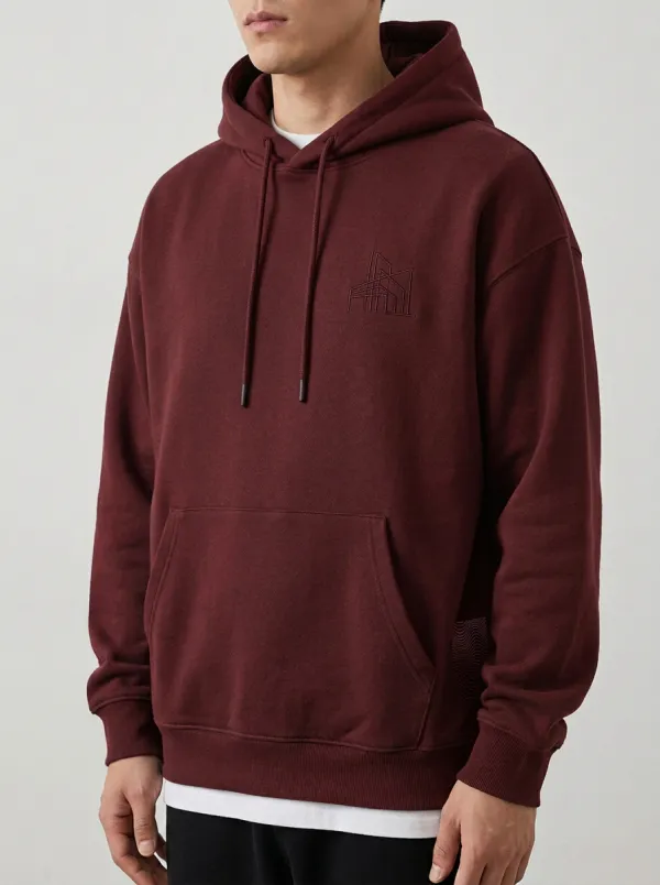 Men's Architectural Line Graphic Pullover Hoodie