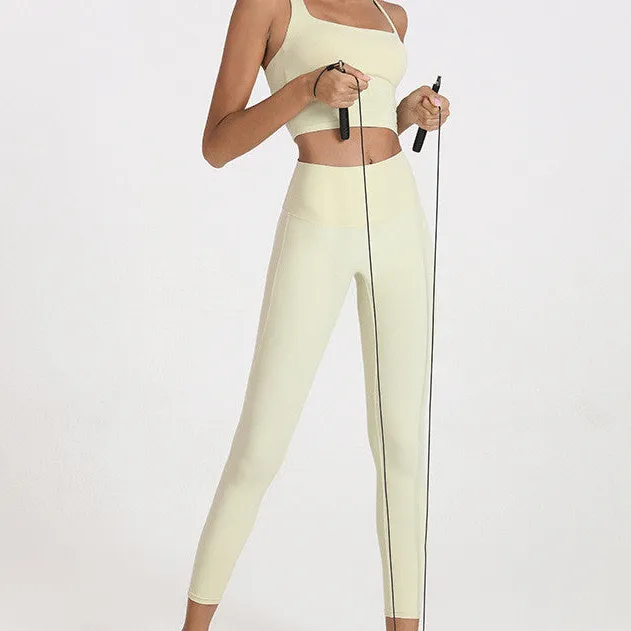 High Waist Pocket Yoga Pants Elastic Soft Quick Dry Leggings
