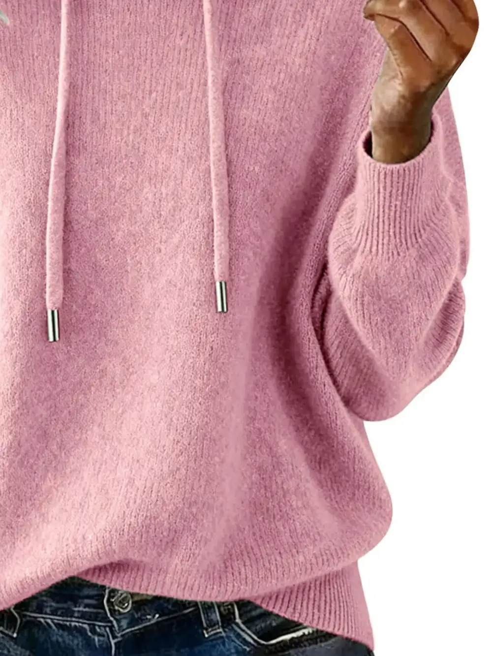 Modern Drawstring Long Sleeve Sweater