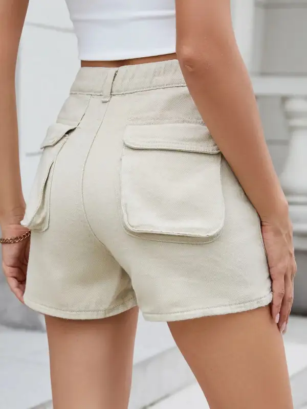 Utility Pocket Detail Shorts