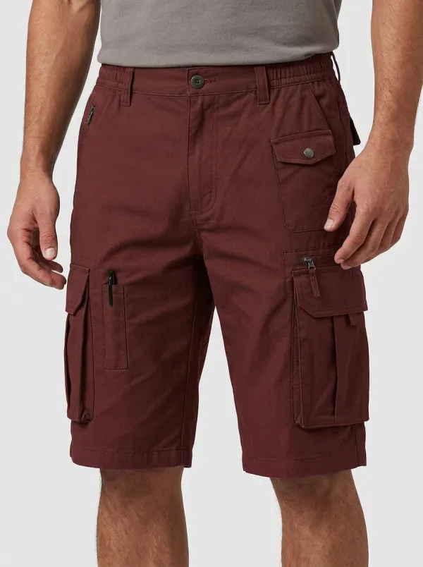 Men's Elastic Waist Pen Slot Cargo Shorts