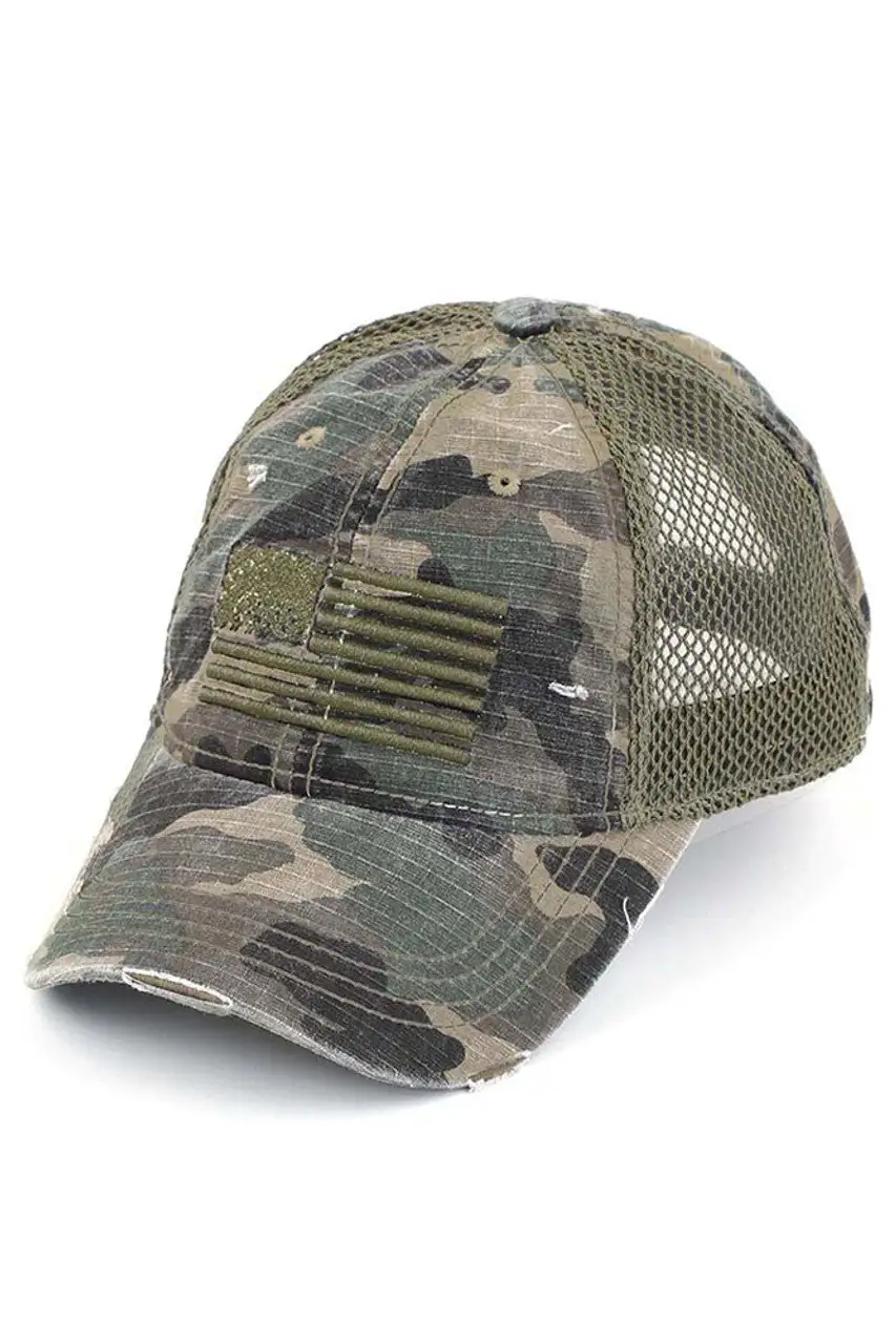 Flag Embroidery Baseball Cap