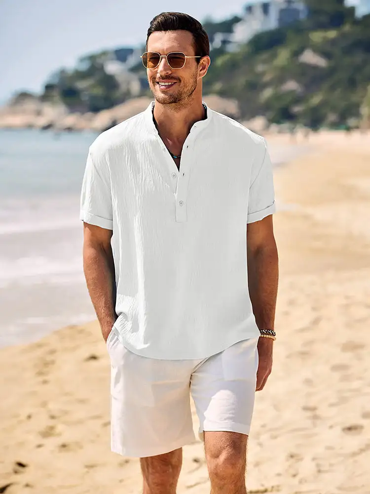 Casual Breathable Soft Henley Shirt