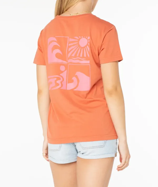 Cartoon Print Boyfriend Style T-Shirt
