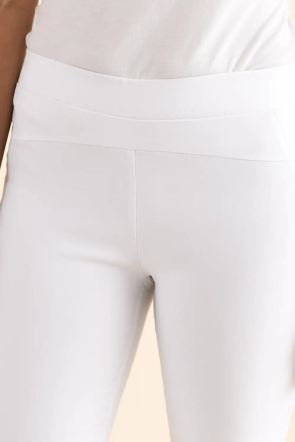 Viscose High Rise Pull On Pants