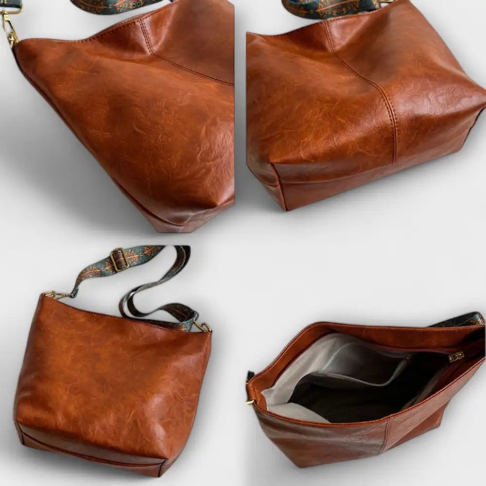 Relaxed Pebbled Leather Handbag