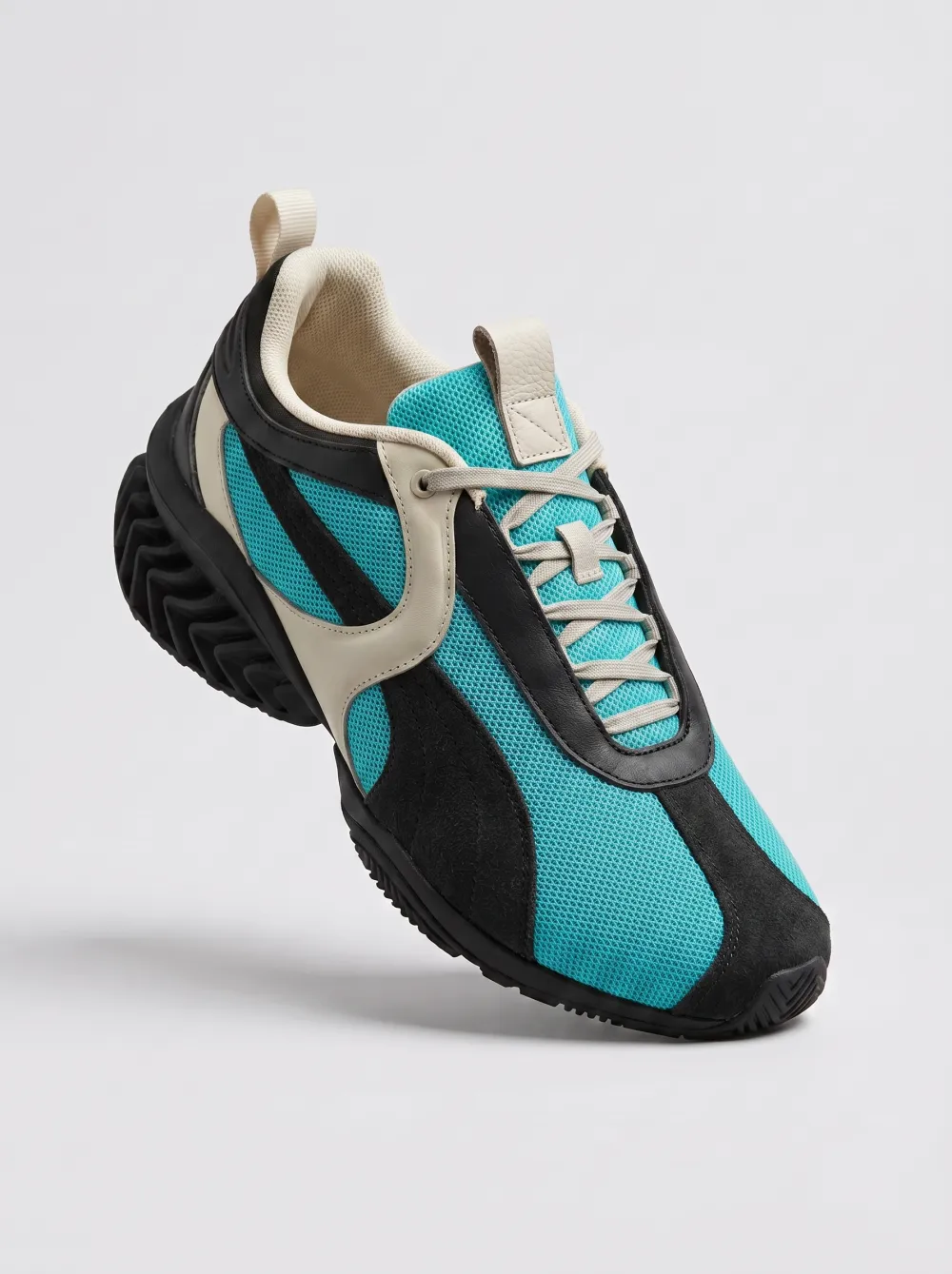 Unisex Sneaker Enthusiast Black Beige Chunky Sole