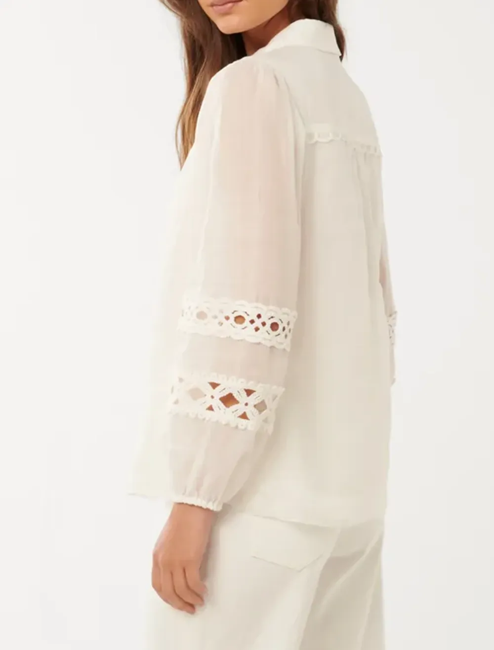 Crochet Trim Shirt