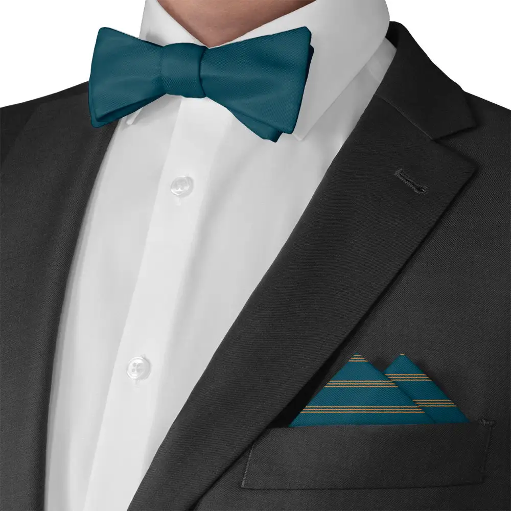 Polished Refined Striped Pocket Square