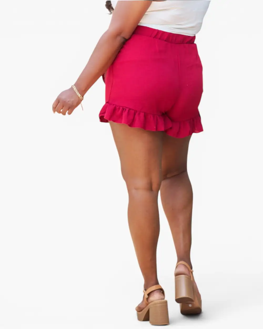 Ruffle Wrap Plus Size Skort