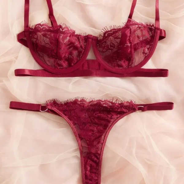 Lace Mesh Lingerie Set