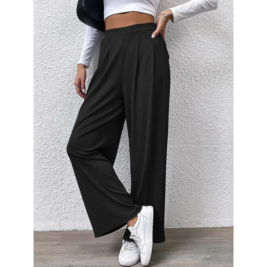 High Waist Straight Pants