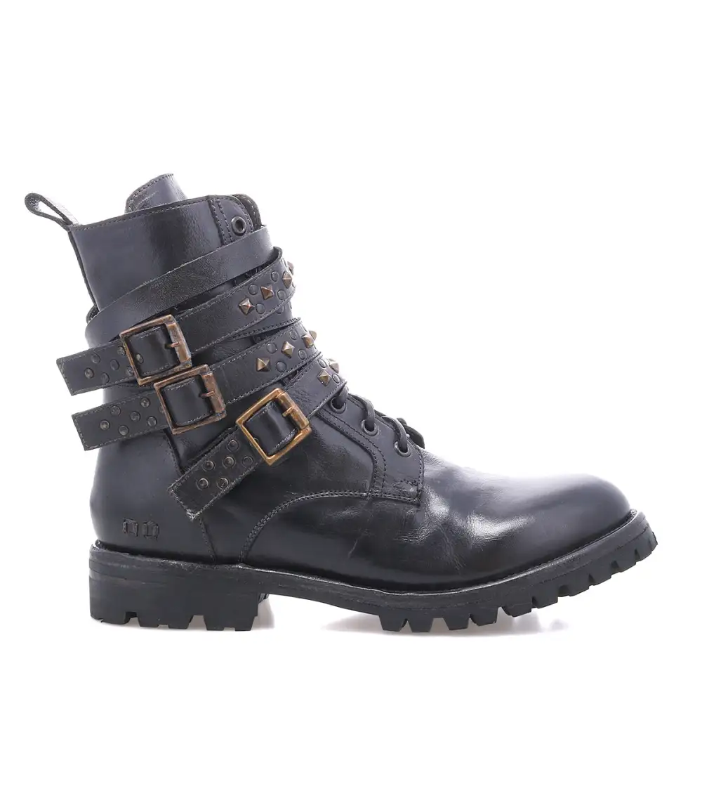 Side-Zip Lace-Up Combat Boots