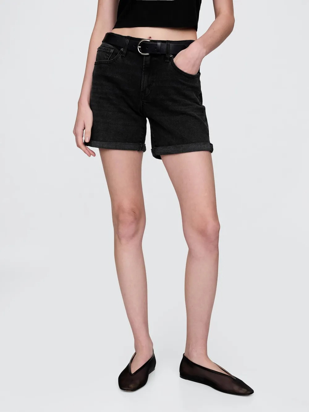 Curled Retro Shorts