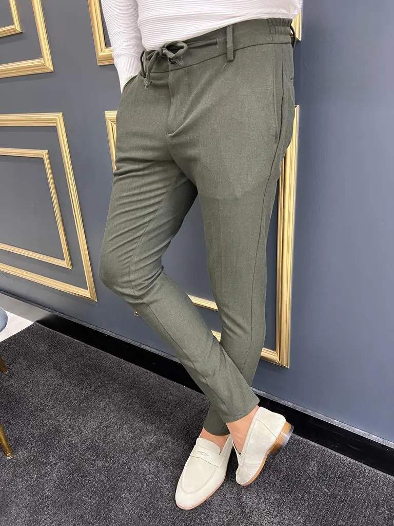 Contemporary Slim Fit Refined Tailored Trousers