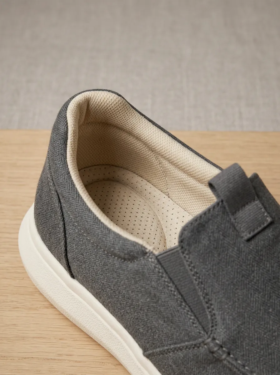 Versatile Herringbone Elastic Comfort Edit Men's Stretch Canvas Shoes