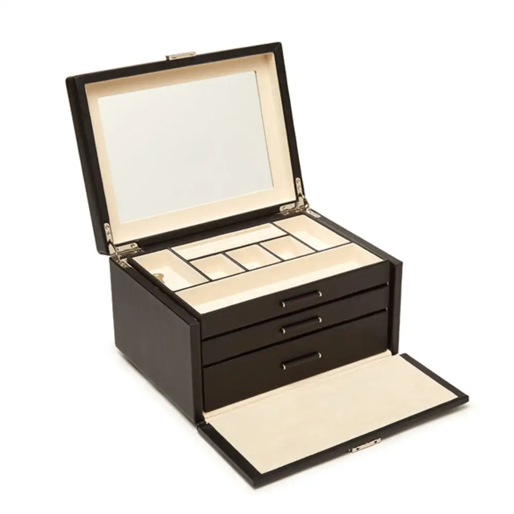 Drawer Three Tray Jewelry Box