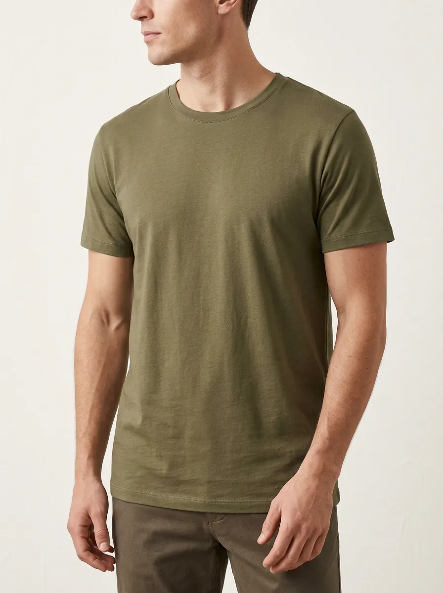 Ranch-Inspired Men's Cotton Crew Neck T-Shirt