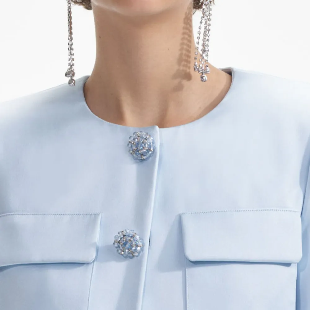Blue Satin Jacket