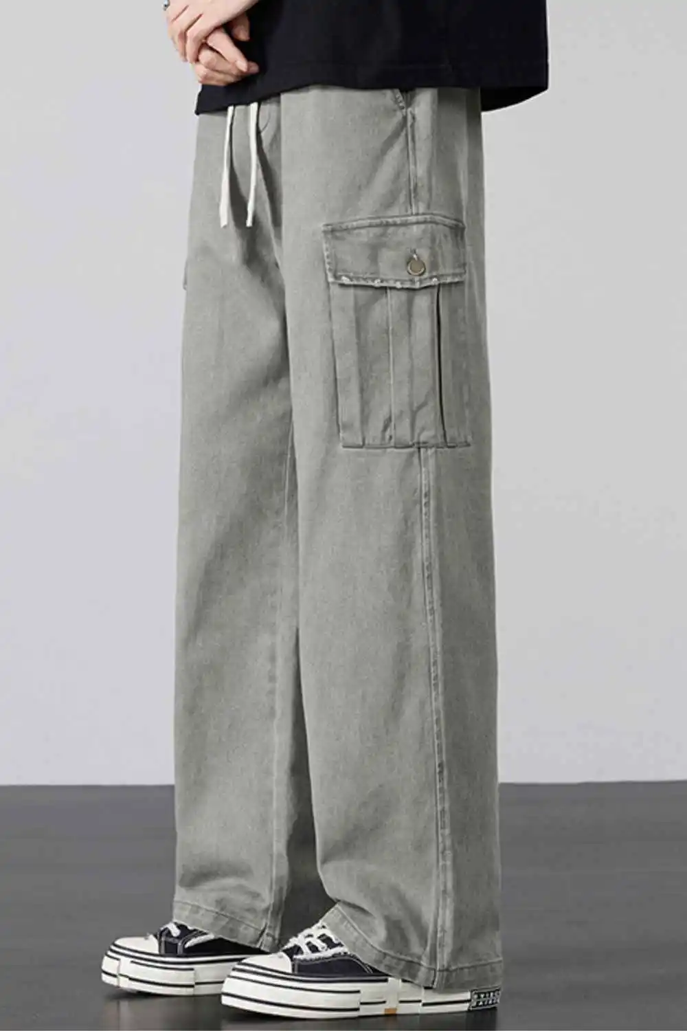Drawstring Loose Fit Cargo Pants