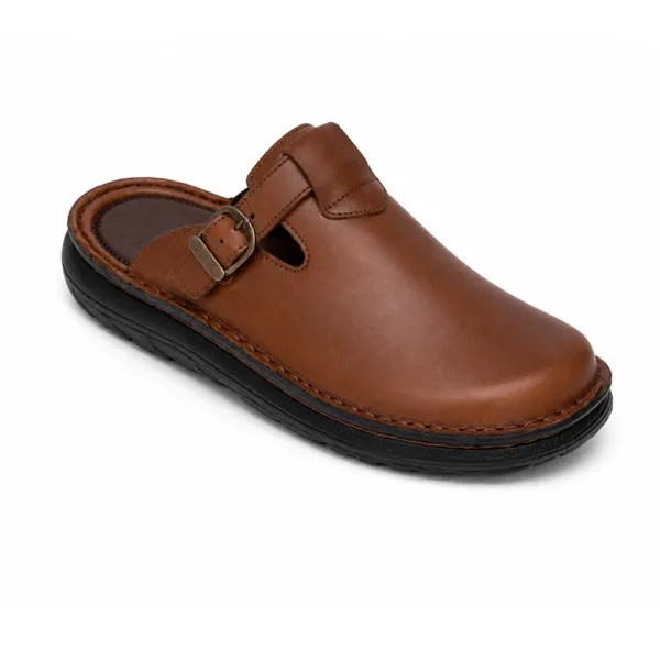Modern Leather Clog Toe Sandals
